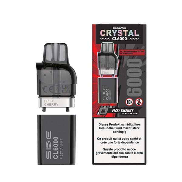 SKE Crystal - CL6000 - Pods - Fizzy Cherry