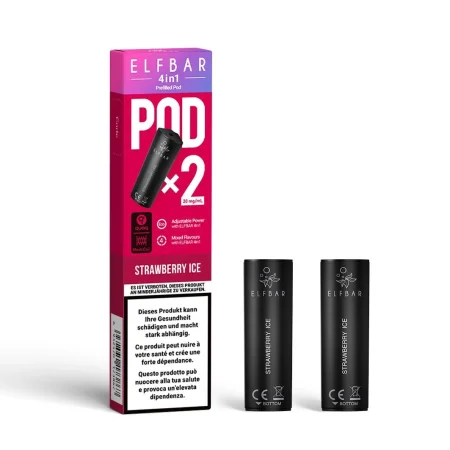 Elf Bar - 4in1 Pod - 2 x 2ml - Strawberry Ice