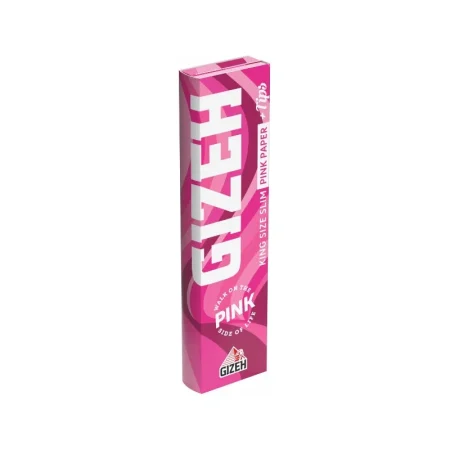 GIZEH - King Size Slim + Tips - Pink