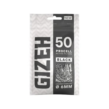 GIZEH - ProCell 6mm - Black - 50 Stück