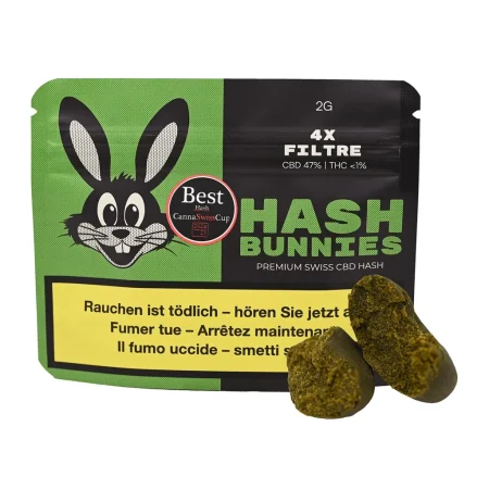 Hash Bunnies - Premium Swiss CBD Hash - 4x Filtre - 2g