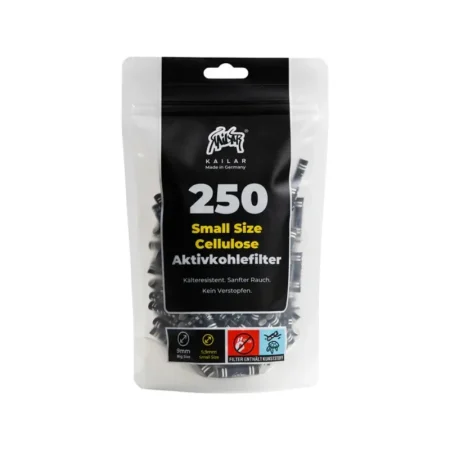 Kailar - 250 Slim Cellulose Aktivkohlefilter - Black