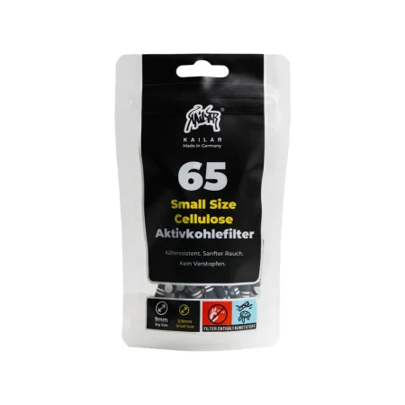 Kailar - 65 Slim Cellulose Aktivkohlefilter - Black