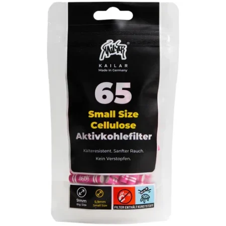 Kailar - 65 Slim Cellulose Aktivkohlefilter - Pink