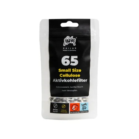 Kailar - 65 Slim Cellulose Aktivkohlefilter - White