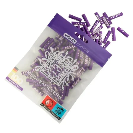 MedusaFilters - 100er Pack - VIOLET - Hybrid Aktivkohlefilter