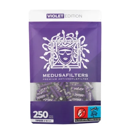 MedusaFilters - 250er Pack - VIOLET - Hybrid Aktivkohlefilter